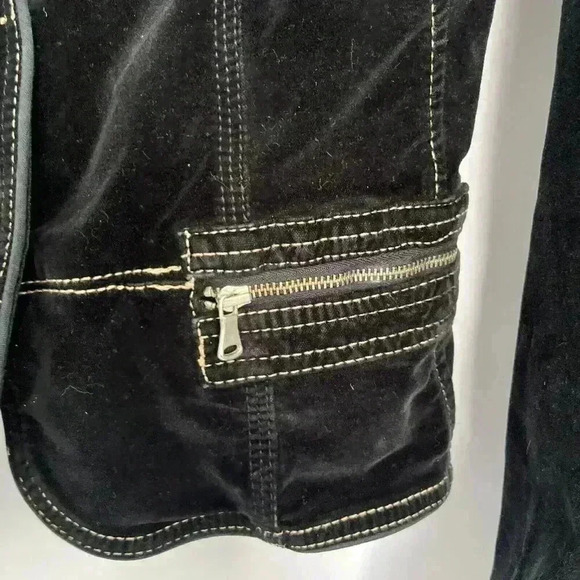 Guess Black Velvet Jacket - Picture 4 of 16